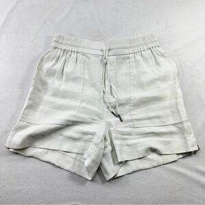 Kesh Paperbag Shorts High Rise Cargo Summer Lightweight Beach White XS Womens